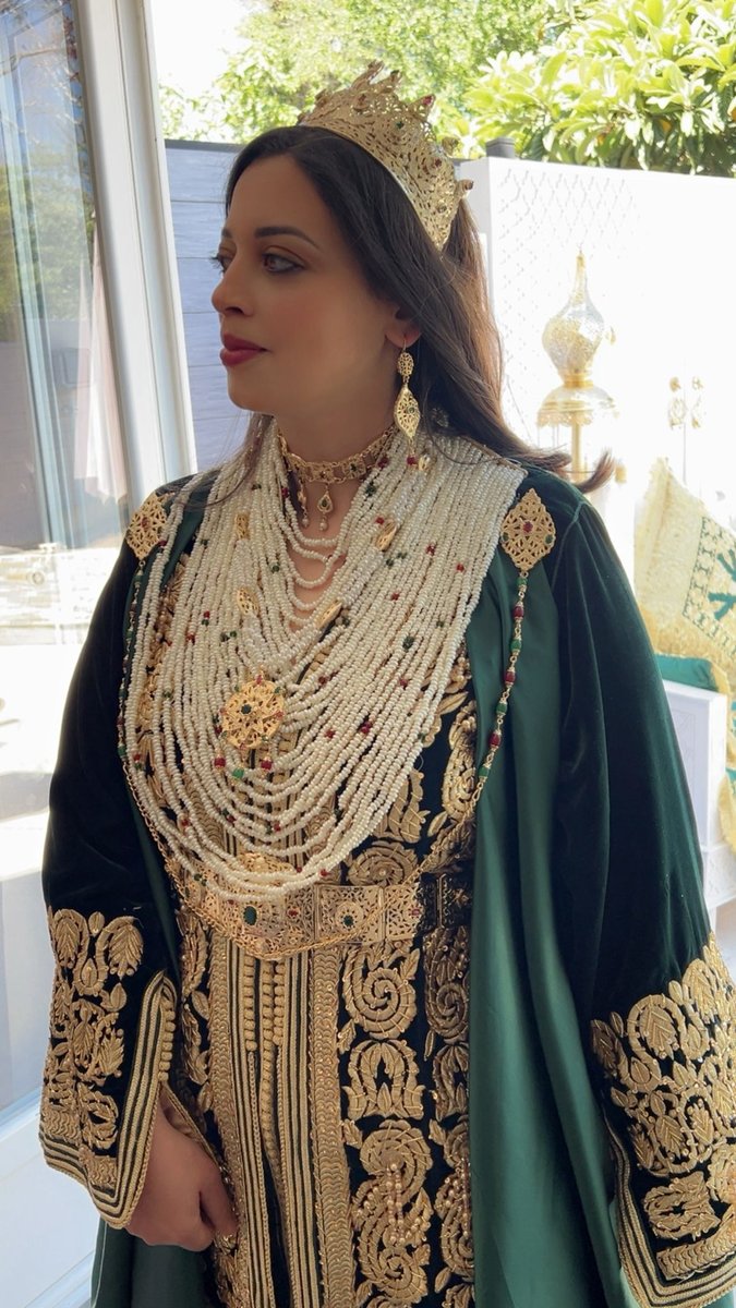 Caftan vert prestige